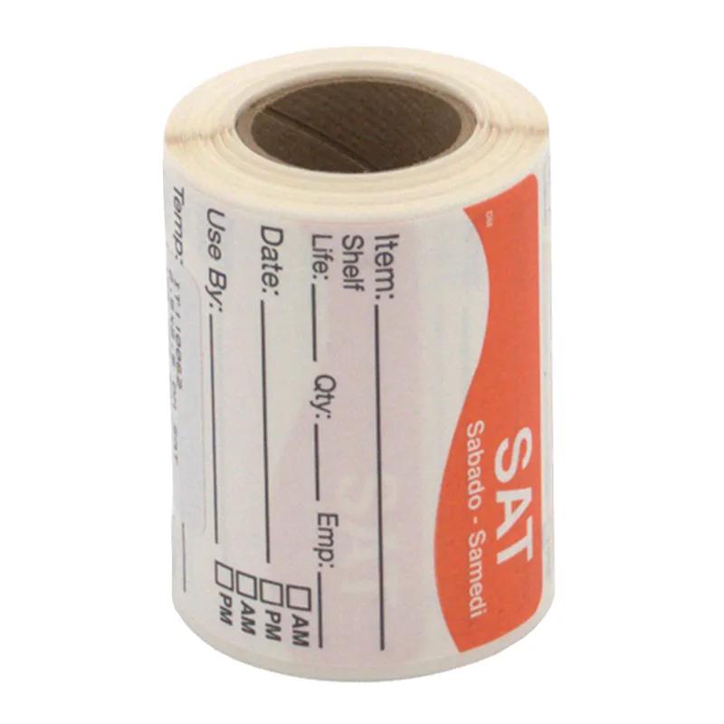 Saturday Label 2.5X2.5 IN 125/Roll