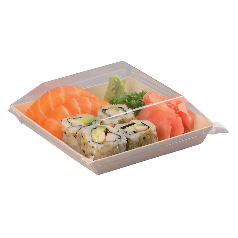 Lid Dome 5.11X5.11X0.78 IN PET Clear Square For Container Freezer Safe 100 Count/Case