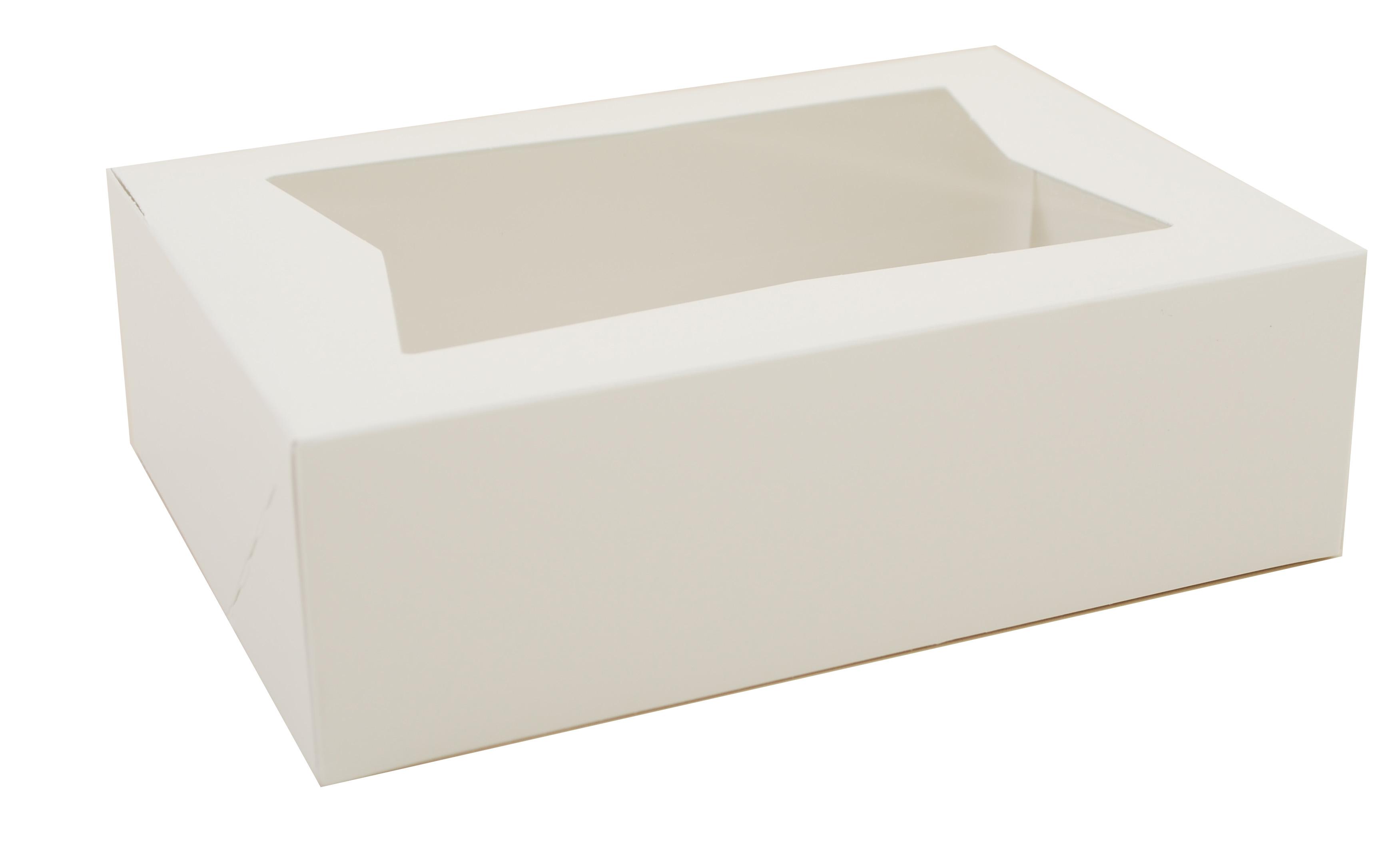 Bakery Box 8X5.75X2.5 IN Paperboard White Automatic 200/Case