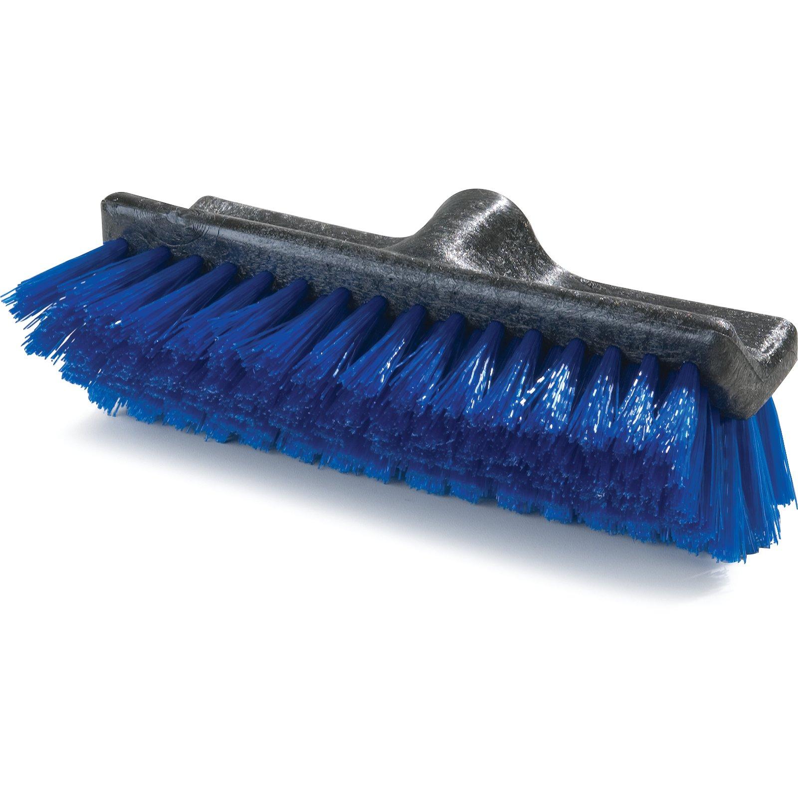 Flo-Pac® Dual Surface® Scrub Brush 10X3.50X3 IN Plastic Carlisle Blue PP Bristles 1/Each