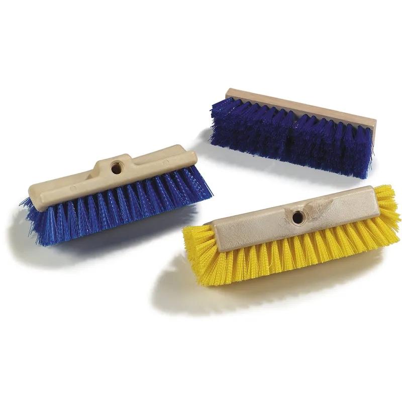 Flo-Pac® Dual Surface® Scrub Brush 10X3.50X3 IN Plastic Carlisle Blue PP Bristles 1/Each