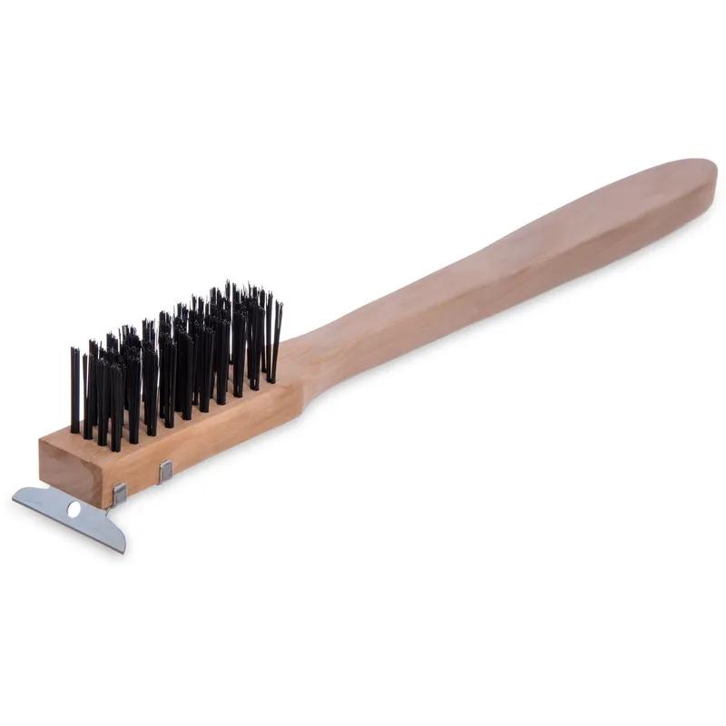 Grill Brush 20 IN Carbon Steel Wood 1/Each