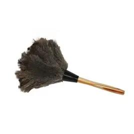 Impact® Feather Duster 12 IN Ostrich Brown Gray With Handle Reusable 1/Each
