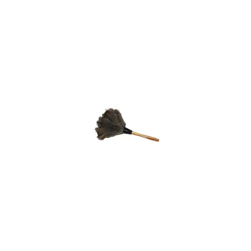 Impact® Feather Duster 12 IN Ostrich Brown Gray With Handle Reusable 1/Each