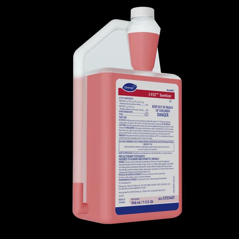 J-512 Sanitizer 32 FLOZ Multi Surface Liquid Concentrate Quat Kosher 6/Case