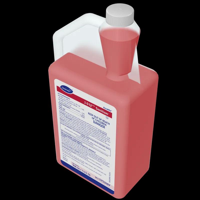 J-512 Sanitizer 32 FLOZ Multi Surface Liquid Concentrate Quat Kosher 6/Case