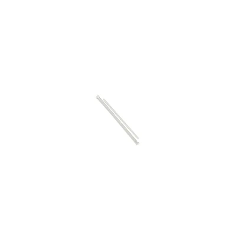 Victoria Bay Jumbo Straw 7.75 IN Plastic Clear Paper Wrapped 500 Count/Pack 24 Packs/Case 12000 Count/Case