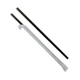 Victoria Bay Jumbo Straw 7.75 IN Plastic Black Wrapped 5000/Case