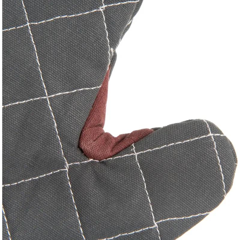 San Jamar Oven Mitt 15 IN Cotton Synthetic Blend Black WebGuard 1/Pair