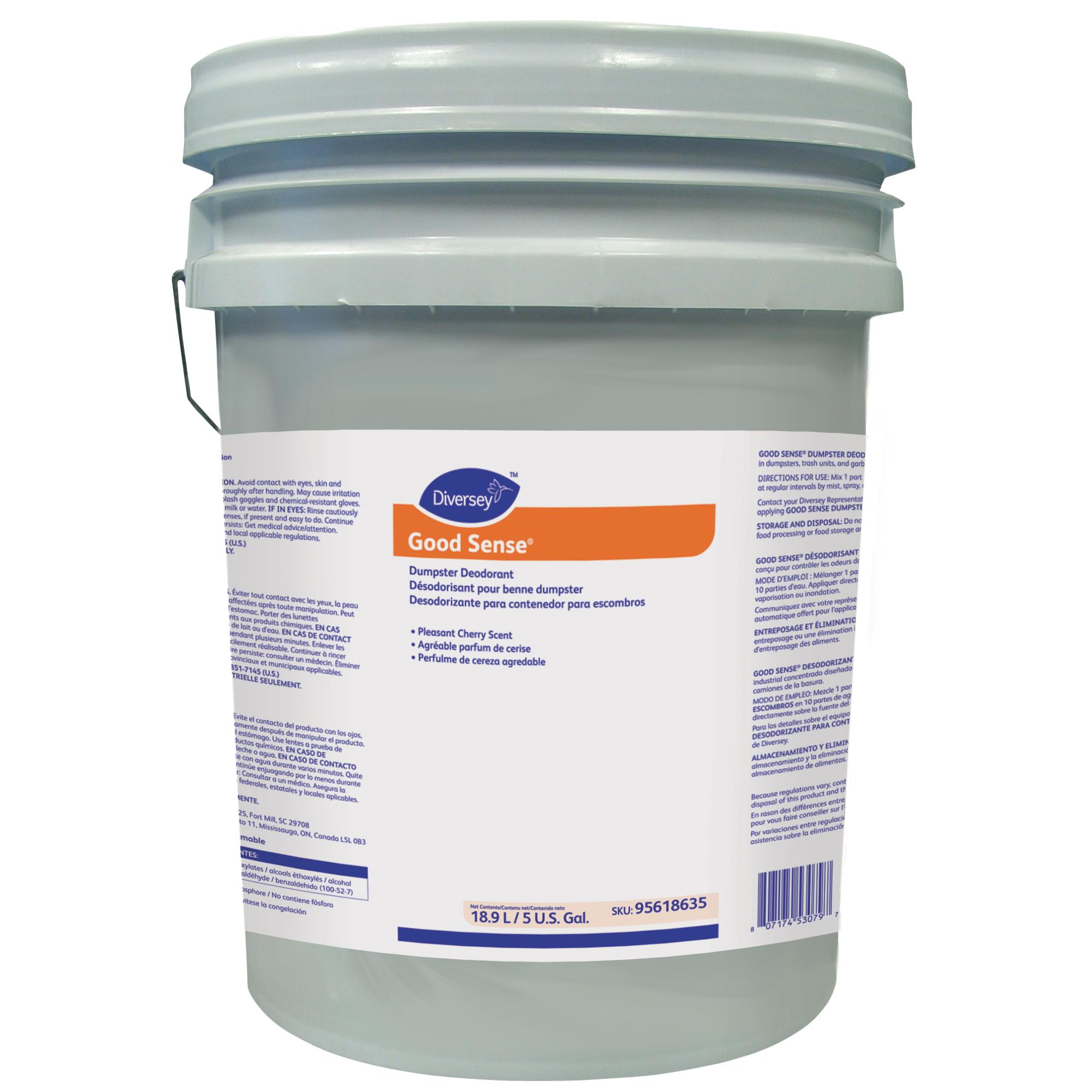 Good Sense® Dumpster & Trash Deodorant Cherry Pink Liquid 5 GAL 1/Pail