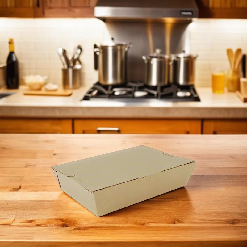 Take-Out Box Fold-Top 7.75X5.5X1.875 IN Paper Kraft 200/Case