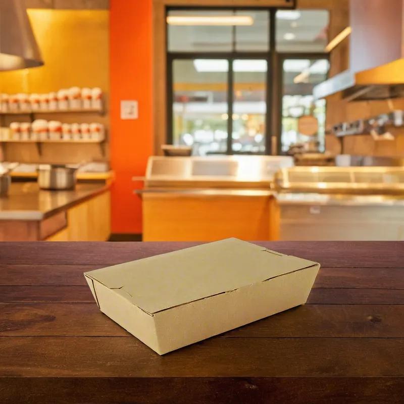 Take-Out Box Fold-Top 7.75X5.5X1.875 IN Paper Kraft 200/Case