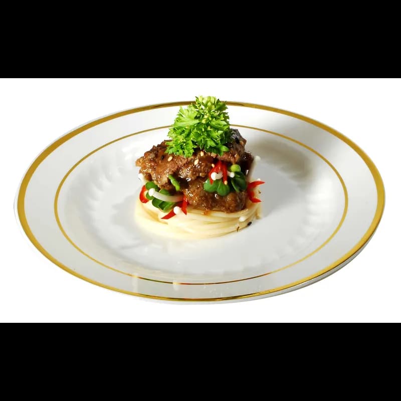 Plate 9 IN Bone Gold Round 120/Case