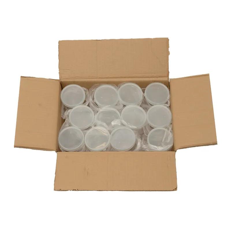 Platter Pleasers Cup & Lid Combo Carafe With Flat Lid 20 OZ PET PP Clear No Hole 12/Case