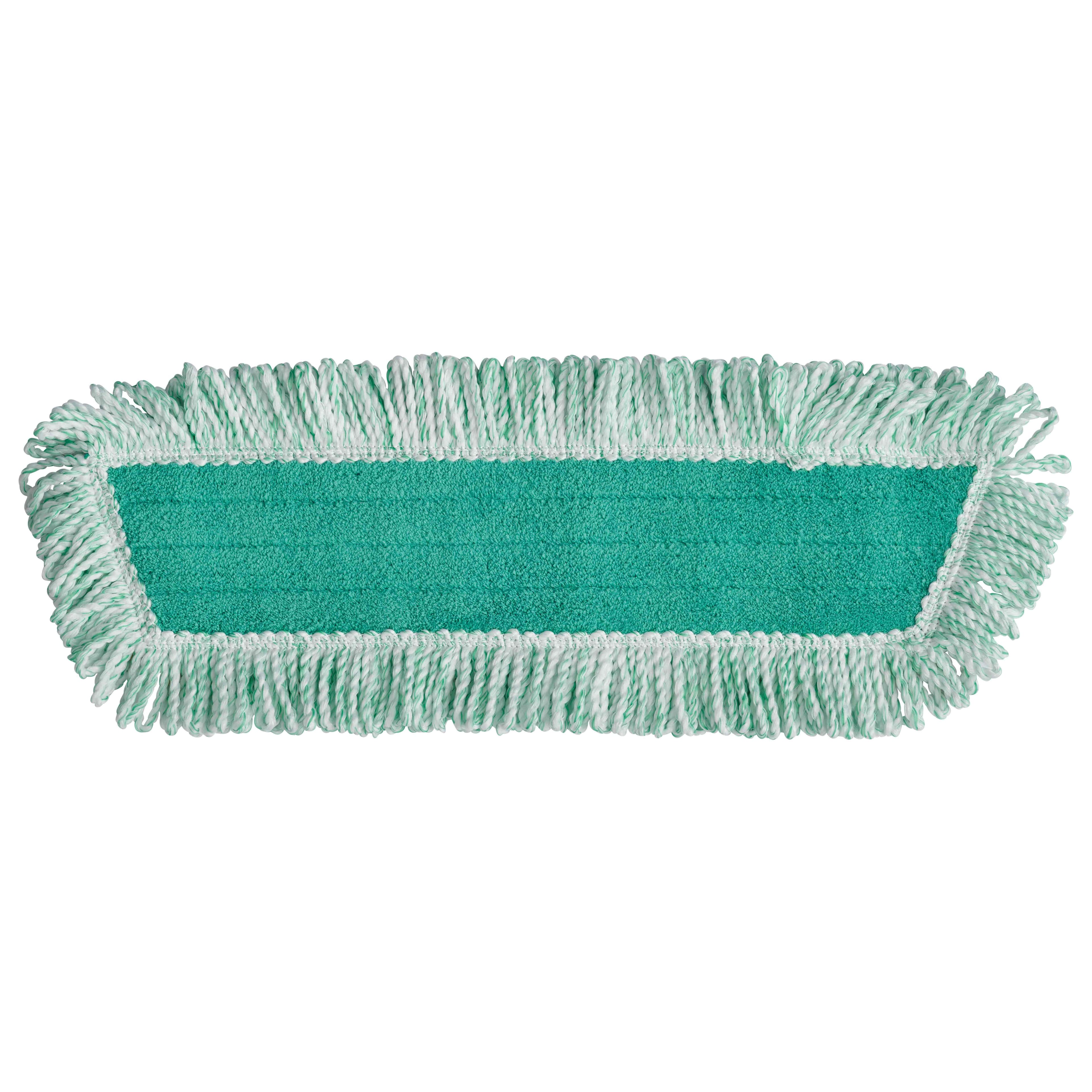 Hygen™ Dust Mop 18 IN Green Microfiber Fringed Standard 1/Each