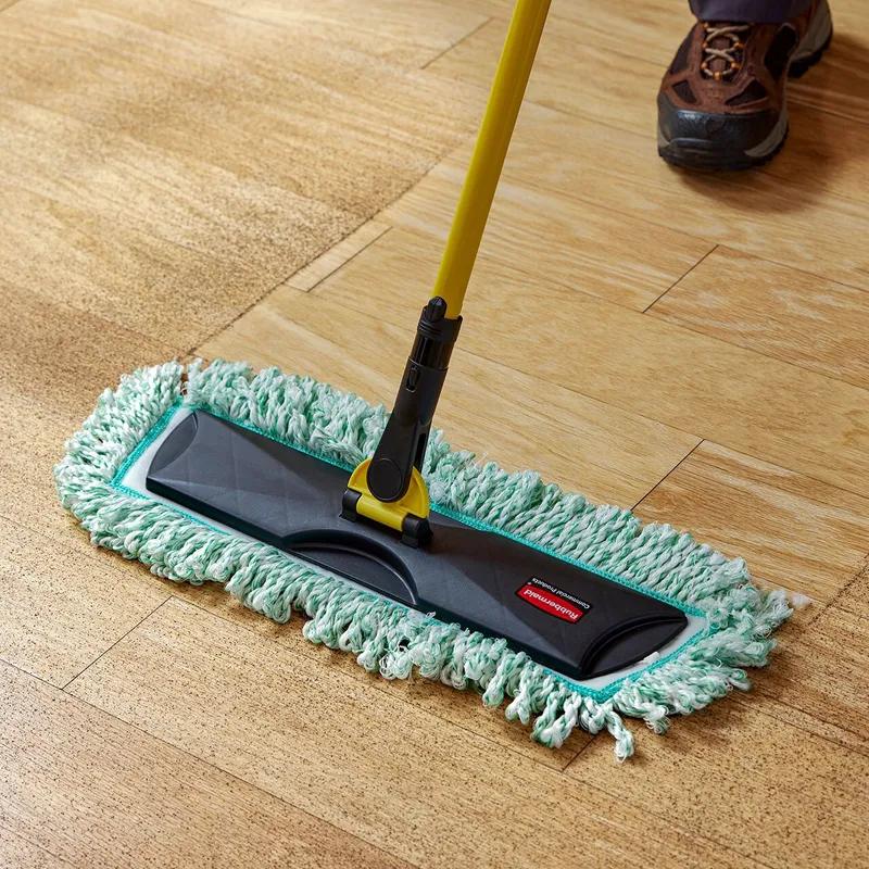 Hygen™ Dust Mop 18 IN Green Microfiber Fringed Standard 1/Each