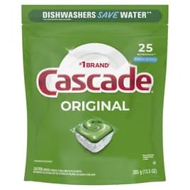 Cascade® Fresh Scent Dishmachine Detergent Pod 25 Count/Pack 5 Packs/Case 125 Count/Case