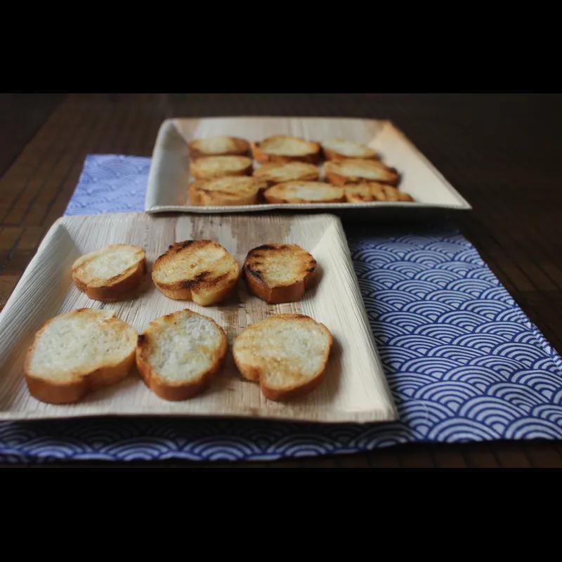 Plate 10X10 IN Palm Leaf Square 25 Count/Pack 4 Packs/Case 100 Count/Case