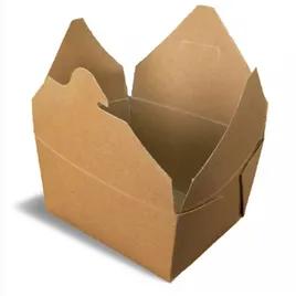 Bio-Plus Terra II® #1 Take-Out Box Fold-Top 5X5X2.5 IN Paper Kraft Square 450/Case