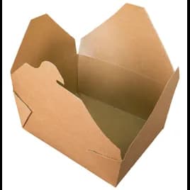 Bio-Plus Terra II® #8 Take-Out Box 6.75X5.5X2.5 IN Paper Kraft Rectangle 300/Case