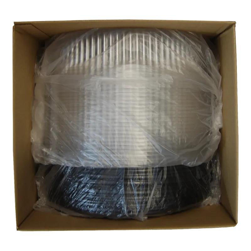 Serving Tray Base & Lid Combo With Dome Lid 16X4.13 IN PET Black Clear Round 25/Case