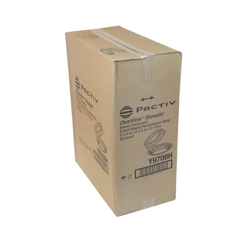 Showpie Pie Hinged Container With Dome Lid 17.8 OZ 9.25X3.125 IN OPS Clear Round 85/Case