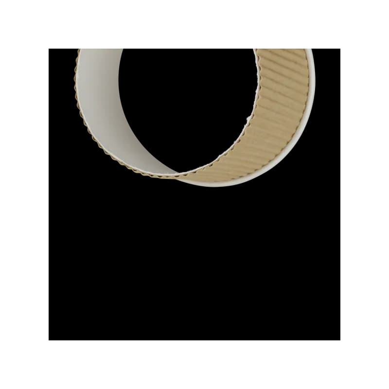 Karat® Hot Cup Insulated Ripple 8 OZ Double Wall Poly-Coated Paper Kraft 500/Case