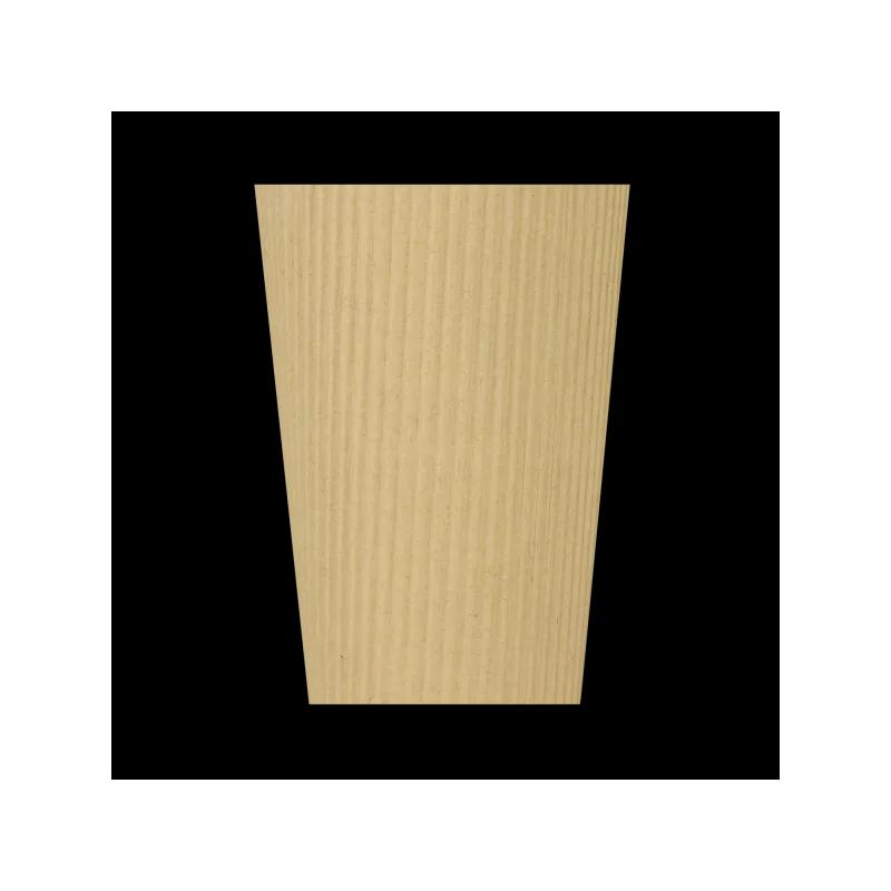 Karat® Hot Cup Ripple Insulated 16 OZ Double Wall Poly-Coated Paper Kraft 90MM 500/Case