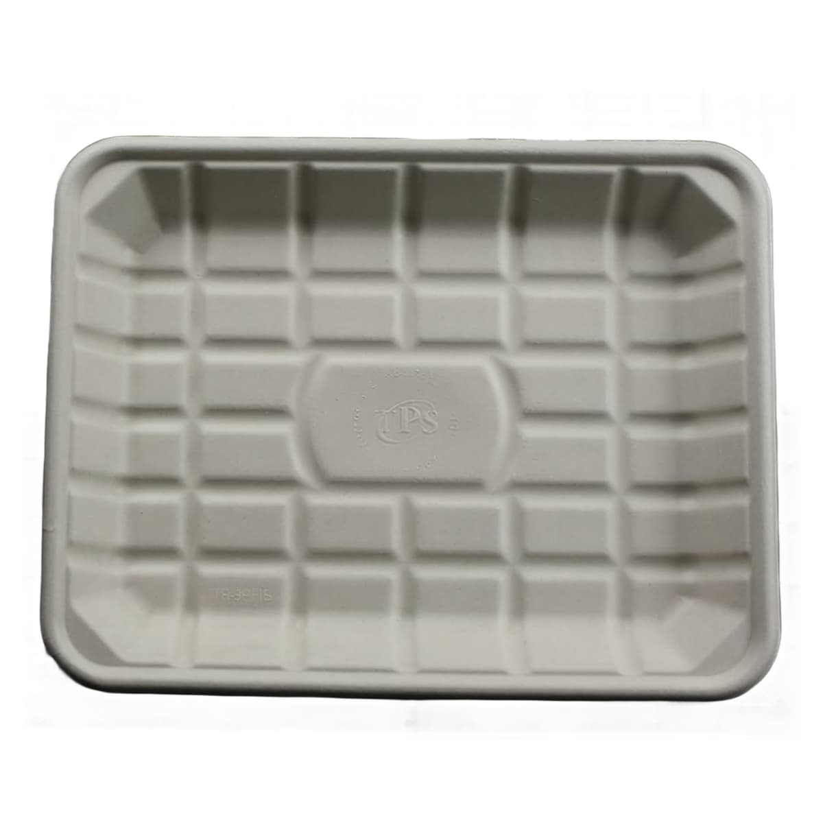 9P Tray 11.7X9.1X1.2 IN 1 Compartment Pulp Fiber Kraft Rectangle 500/Case