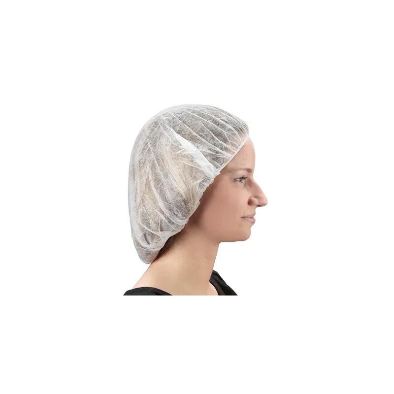 Ambitex® Bouffant Cap 21 IN White PP 1000/Case