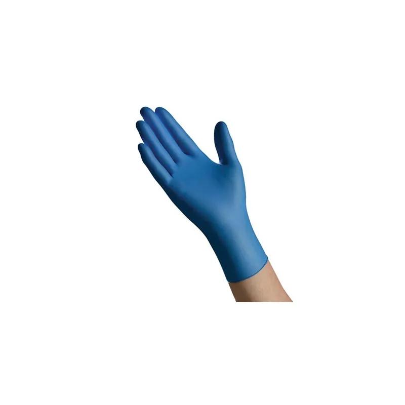 Gloves Large (LG) Blue Nitrile Rubber Disposable Powder-Free 100 Count/Pack 10 Packs/Case 1000 Count/Case