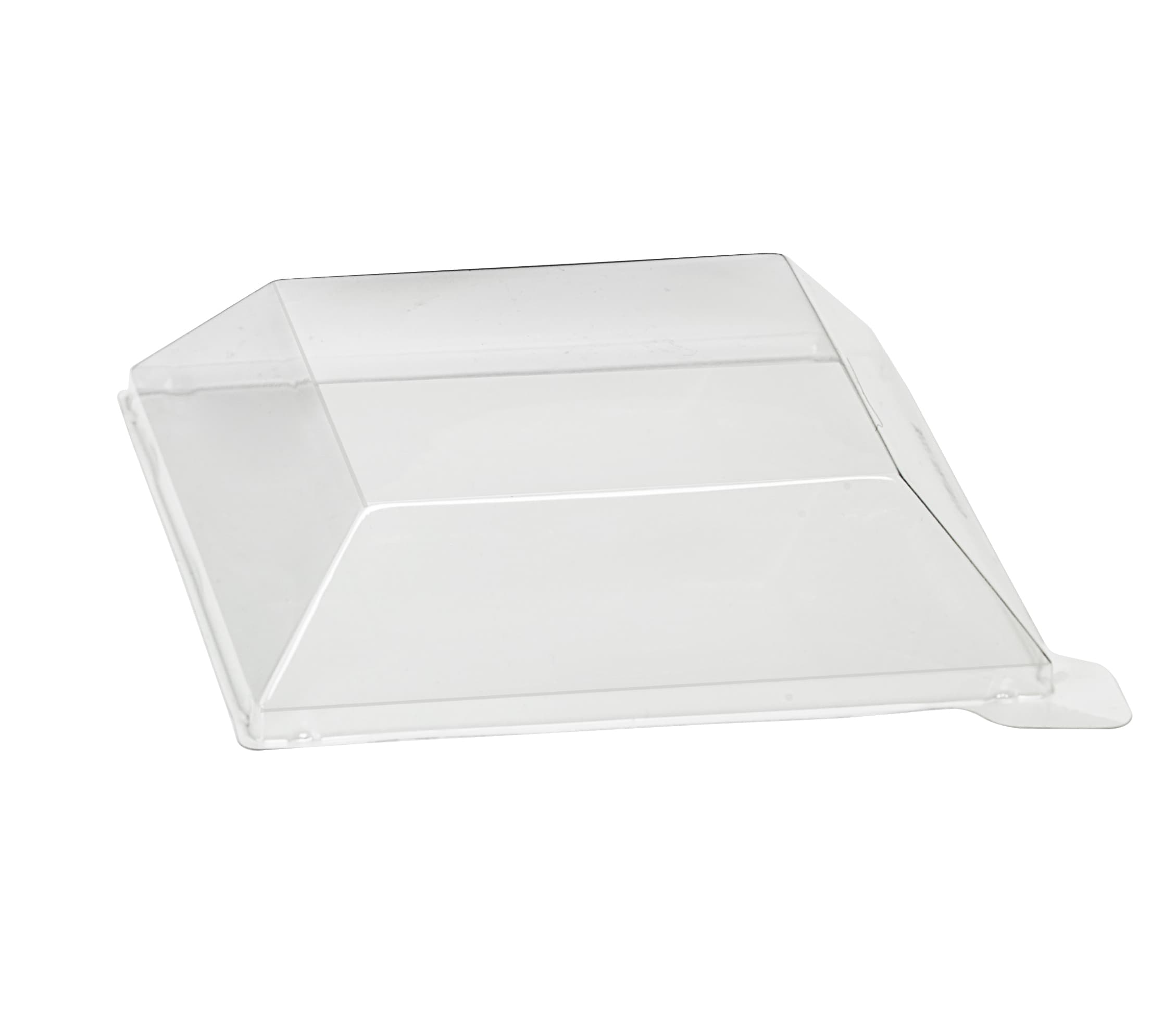 Lid Dome 5.2X5.2X1.1 IN PET Clear Square For Container 100/Case