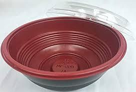 Sushi Bowl & Lid Combo 18 OZ 6 IN PP Black Round 300/Case