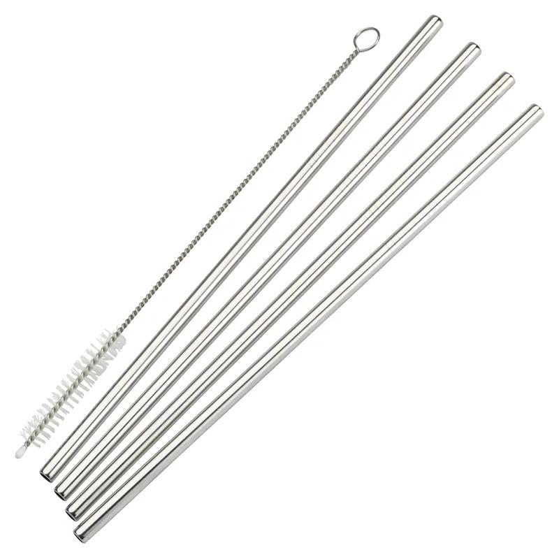 Straw 8.5 IN 18/8 Stainless Steel 5-Piece Set Straight 1/Set
