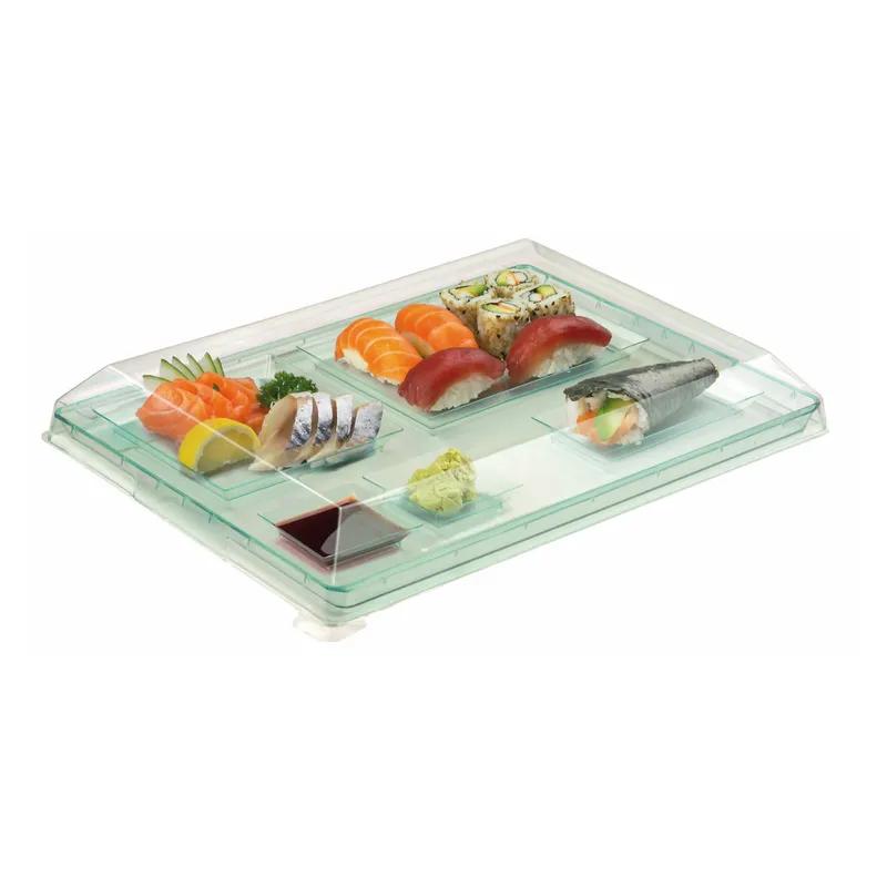 Klarity Serving Tray 15X10.7 IN Plastic Translucent Green 25 Count/Pack 2 Packs/Case 50 Count/Case