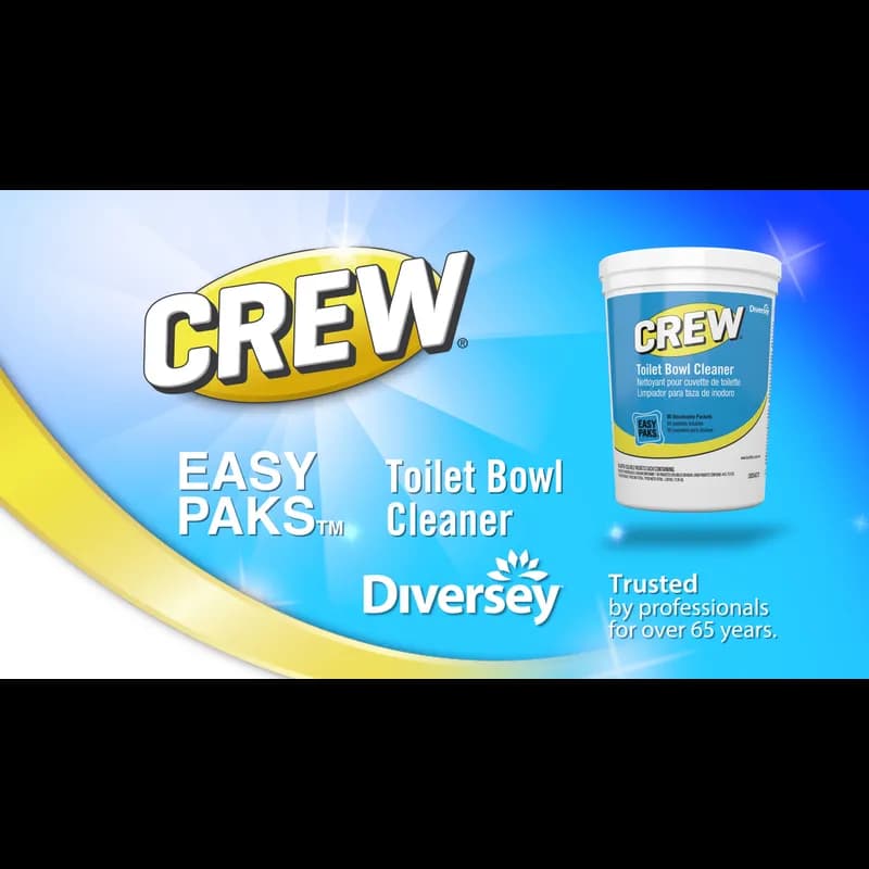 Crew® Easy Paks® Lavender Toilet Bowl Cleaner 0.5 OZ Powder RTU Enzymatic 90 Count/Pack 2 Packs/Case 180 Count/Case