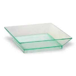 Klarity Lid Mini 2.5X2.5 IN Plastic Translucent Green For 1.5 OZ Container 50 Count/Pack 4 Packs/Case 200 Count/Case