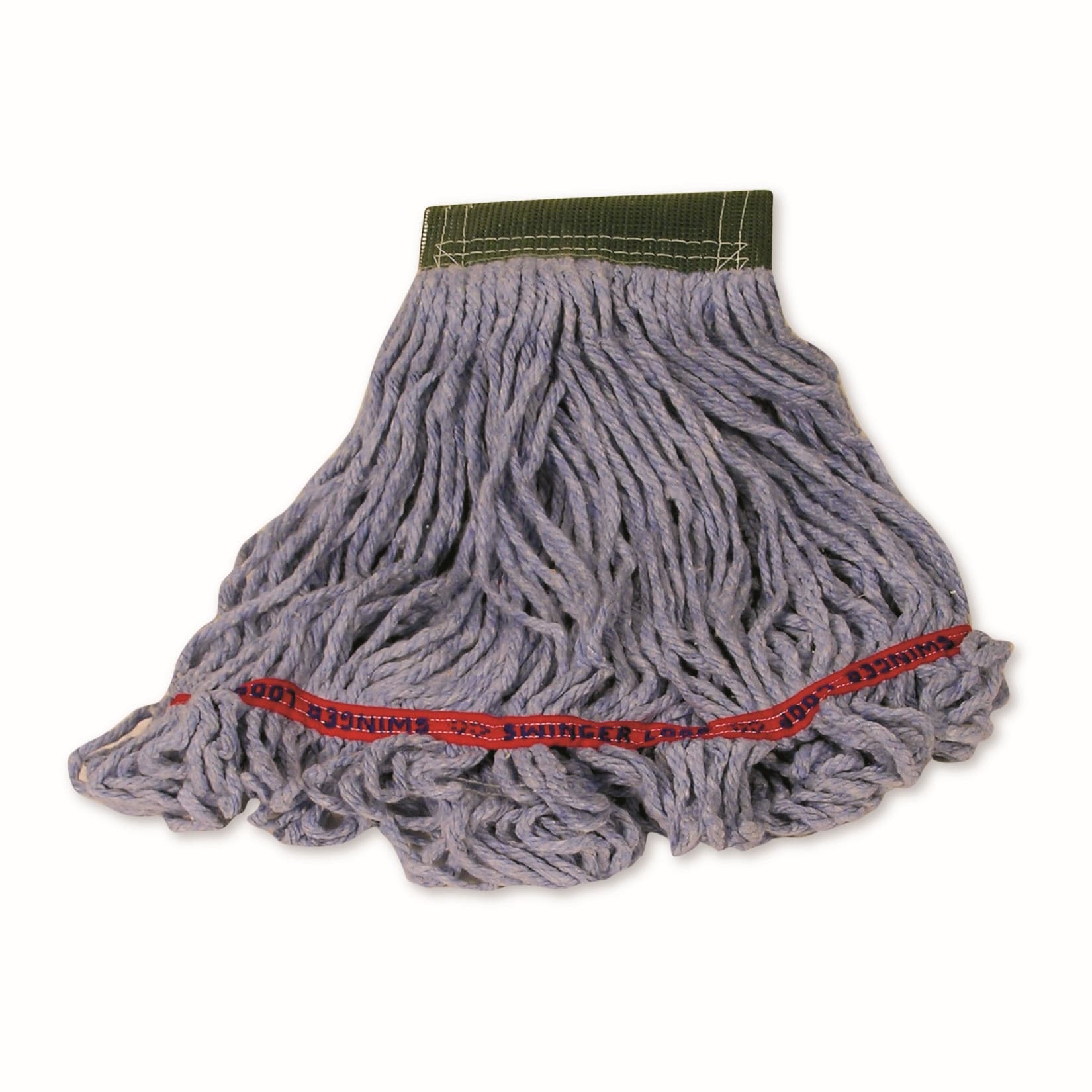 Swinger Loop® Mop Medium (MED) 20 OZ Blue Cotton Synthetic Blend Loop End 5IN Headband 1/Each