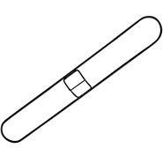 Mop Frame 36X5 IN Silver Metal Snap-On 1/Each