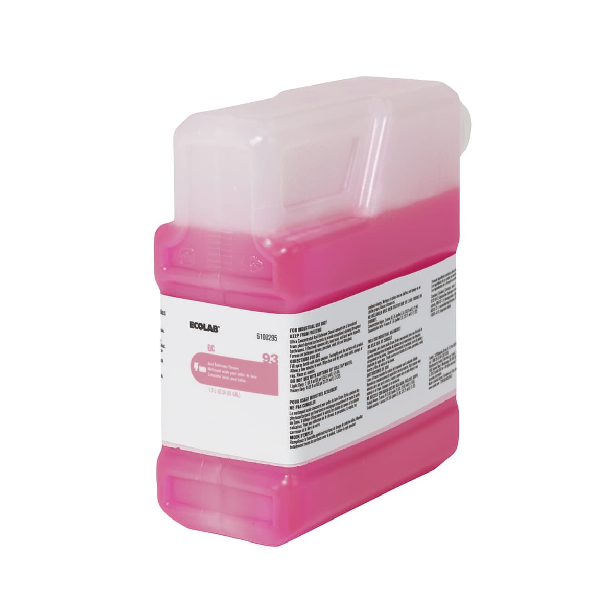 QC 93 Restroom Cleaner 1.3 L Multi Surface Acidic Concentrate 2/Case