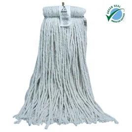 Mop Head 24 OZ White Cotton 4PLY Cut End Screw Type 1/Each