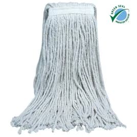 Mop Head #20 14 OZ White Cotton 4PLY Narrow Headband 12/Case