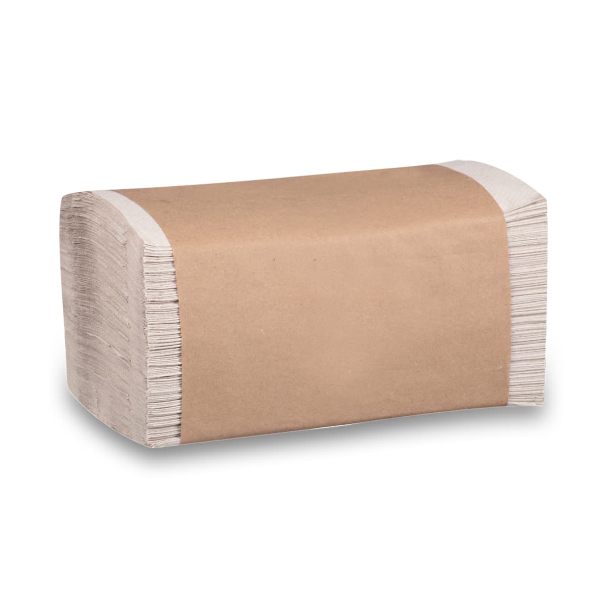 Folded Paper Towel Kraft Single Fold 334 Sheets/Pack 12 Packs/Case 4008 Sheets/Case