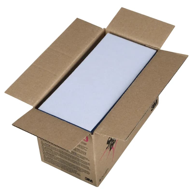 Scotch-Brite™ 4610 Erasing Pad 10X4.625 IN Polymeric Foam White Blue 5 Count/Box 4 Box/Case 20 Count/Case