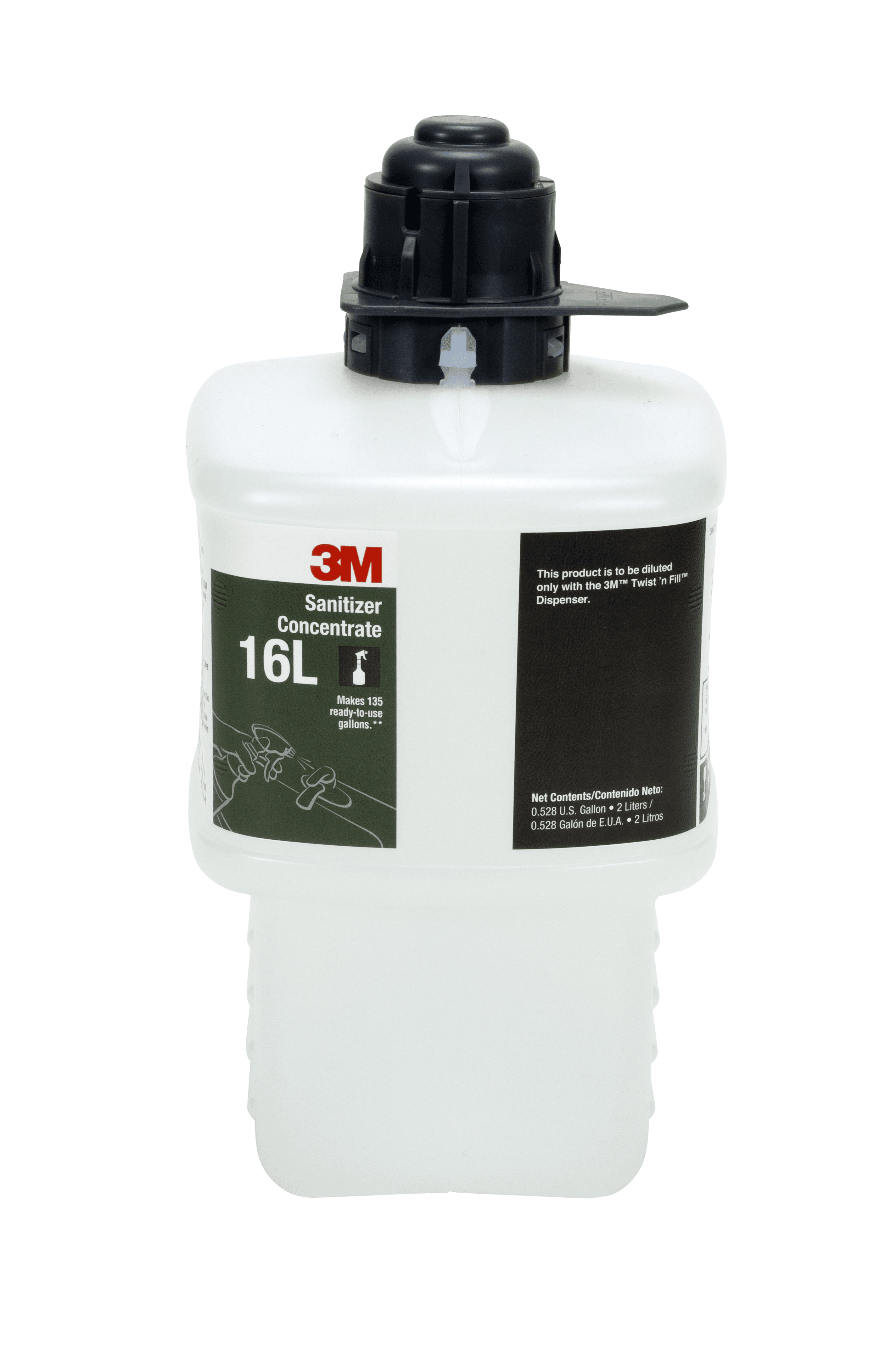 3M™ 16L Sanitizer 2 L Kitchen Food Contact Concentrate No Rinse 6/Case