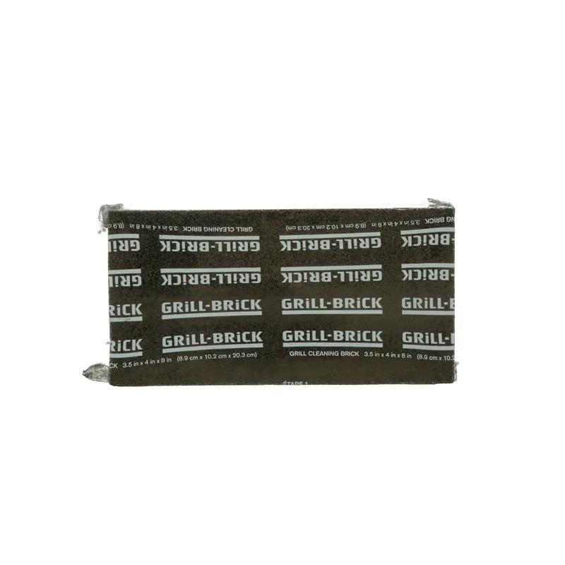 3M™ GB12 Abrasive Grill Brick 4X3.5 IN Heavy Duty Fiberglass Gray Rectangle Industrial Wrapped 1 Count/Pack 12 Packs/Case