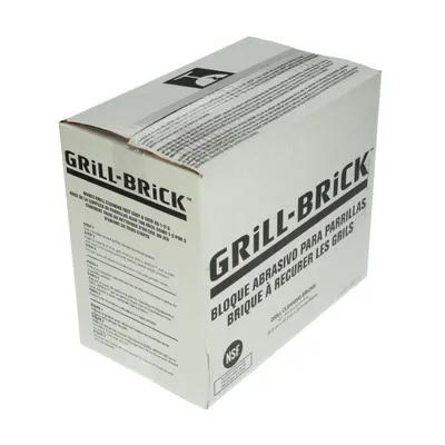3M GB12 Abrasive Grill Brick 4X3.5 IN Heavy Duty Fiberglass Gray Rectangle Industrial Wrapped 1 Count/Pack 12 Packs/Case
