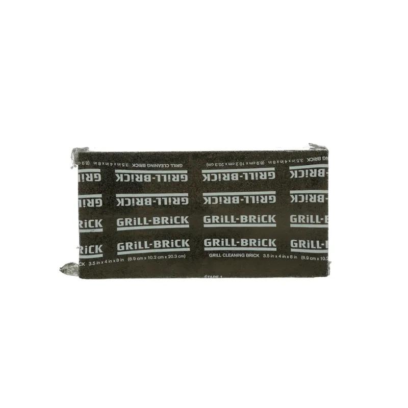 3M™ GB12 Abrasive Grill Brick 4X3.5 IN Heavy Duty Fiberglass Gray Rectangle Industrial Wrapped 1 Count/Pack 12 Packs/Case