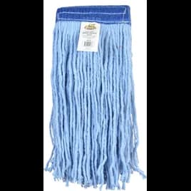 Wet Mop 16 OZ Blue Cut End Wide Band 6/Case