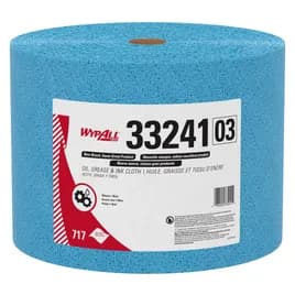 WypAll® Cleaning Wipe 12.2X9.8 IN HydroKnit Blue Jumbo Roll Oil Grease Ink 717 Sheets/Roll 1 Rolls/Case 717 Sheets/Case